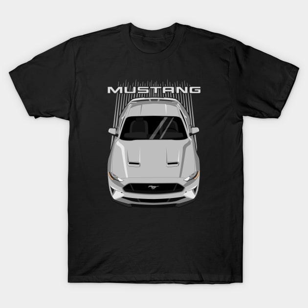 Mustang GT 2018 to 2019 - Silver T-Shirt by V8social